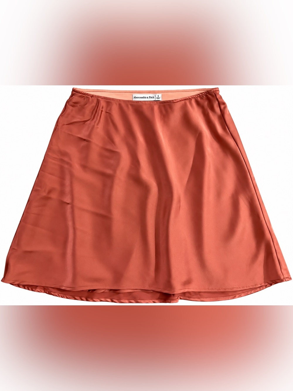 Abercrombie & Fitch A-Line Satin Skirt